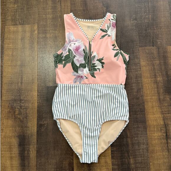 Albion Fit Lulu Bombshell One Piece Swimsuit Size Large - Picture 1 of 7